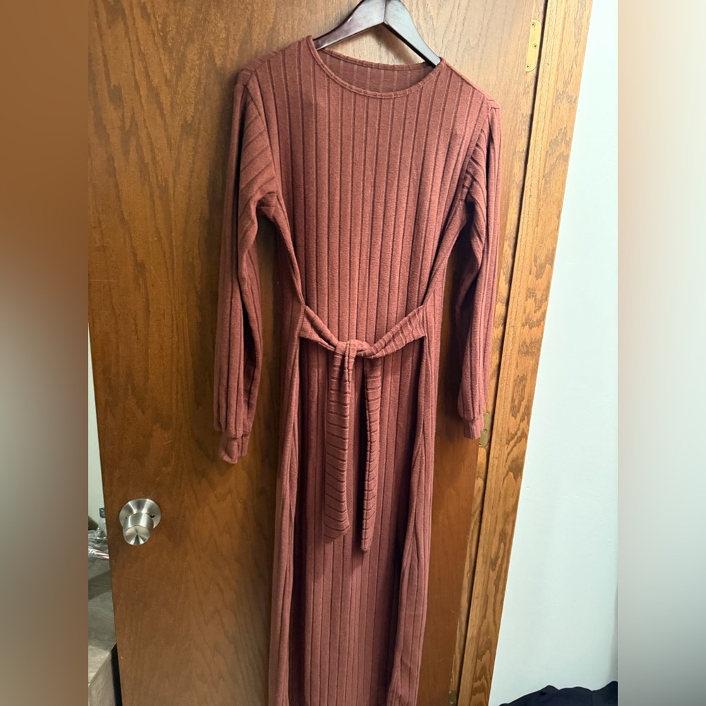 Cozy sweater dress